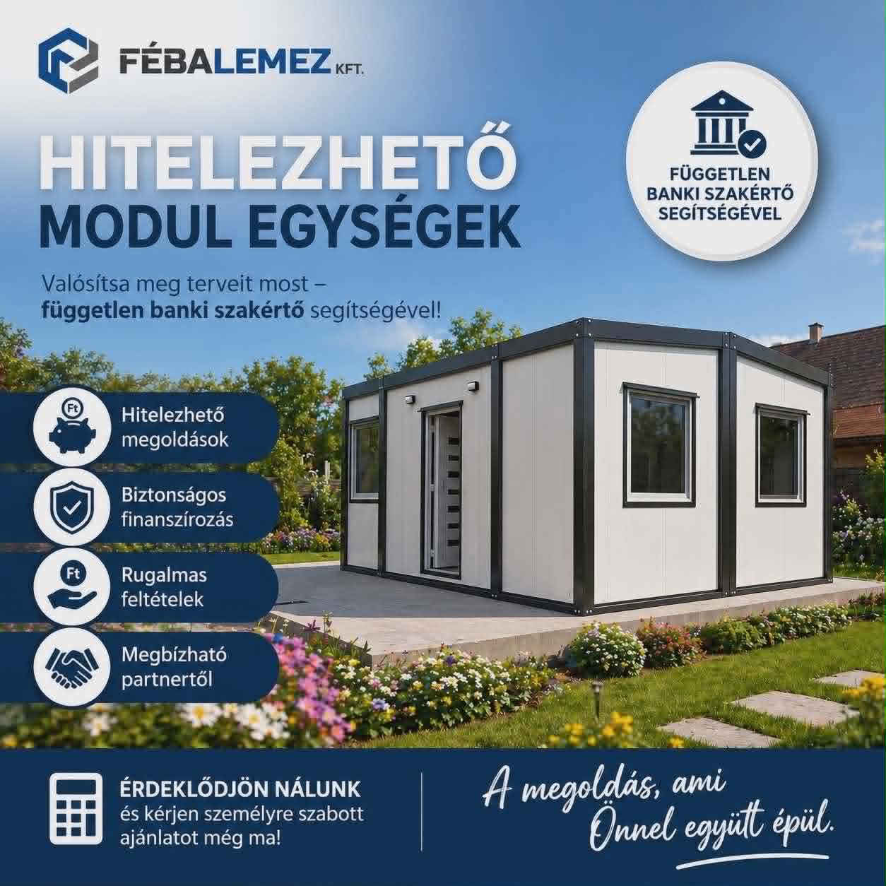 FéBaLemez Kft hitelezhető modul egységek